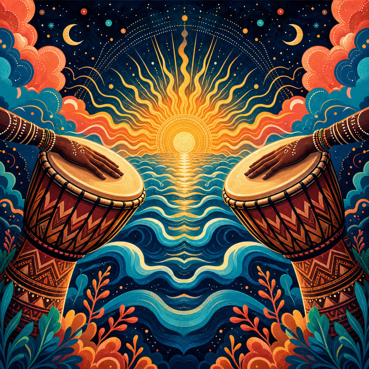 One World, Two Drums album cover